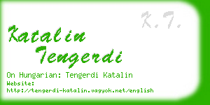 katalin tengerdi business card